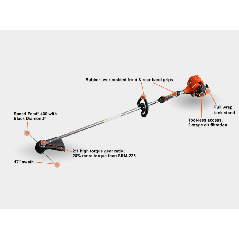 ECHO SRM‑2320T‑2A – Straight Shaft String Trimmer | 21.2cc Engine